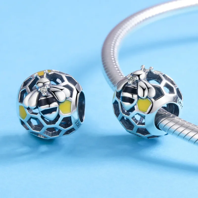 (kép) PANDORA típusú méhkaptár charm - SCC779 - Megtekintés 4
