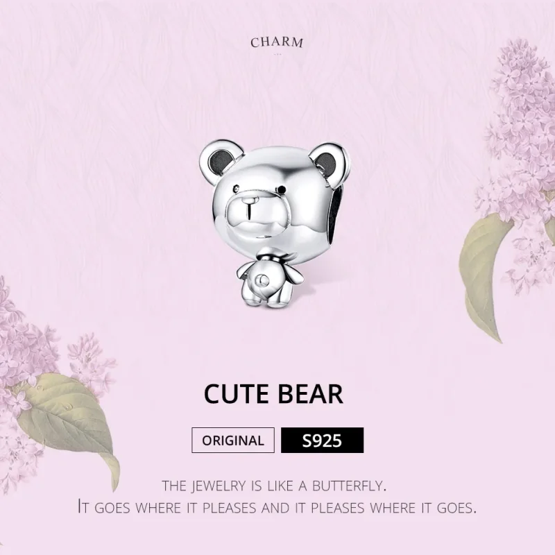 (kép) PANDORA típusú micimackó charm - SCC1502 - Megtekintés 6