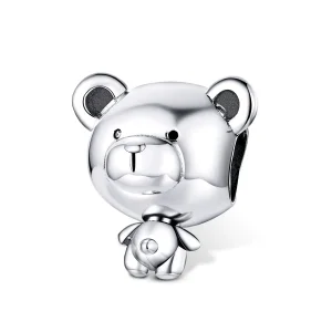 (kép) PANDORA típusú micimackó charm - SCC1502