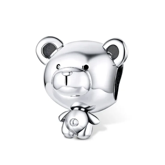 (kép) PANDORA típusú micimackó charm - SCC1502