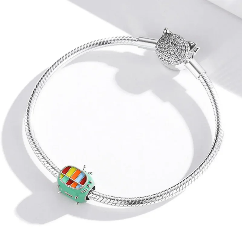 (kép) PANDORA típusú mini color tv charm - SCC1861 - Megtekintés 3