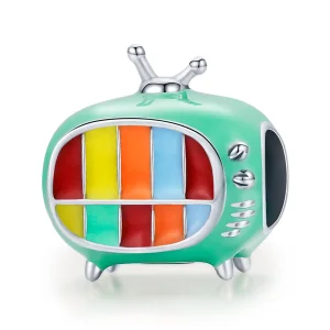 PANDORA típusú mini color tv charm - SCC1861 (kép) PANDORA típusú mini color tv charm - SCC1861