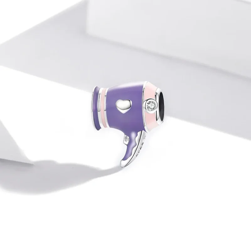 (kép) PANDORA típusú mini hajszárító charm - SCC1865 - Megtekintés 2