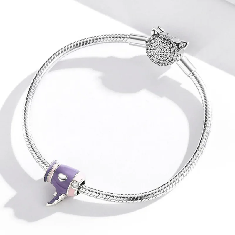 (kép) PANDORA típusú mini hajszárító charm - SCC1865 - Megtekintés 4
