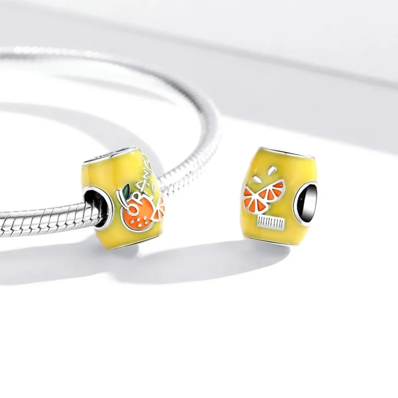 (kép) PANDORA típusú Mini narancslé Charm - SCC1948 - Megtekintés 3