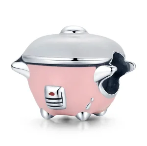 (kép) PANDORA típusú mini rizsfőző charm - SCC1862