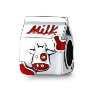 (kép) PANDORA típusú Mini tej Charm - SCC1945