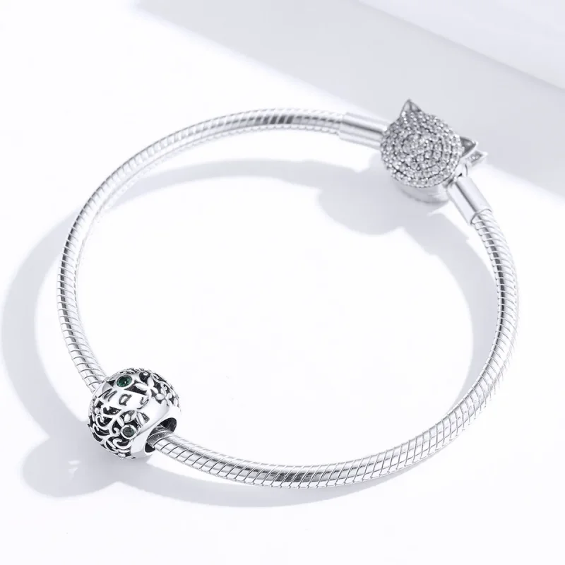(kép) PANDORA típusú május birthstone charm - SCC1385-5 - Megtekintés 3