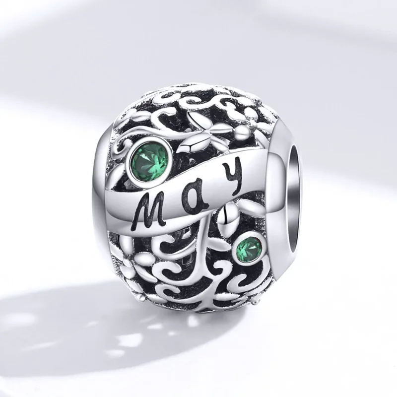(kép) PANDORA típusú május birthstone charm - SCC1385-5 - Megtekintés 4