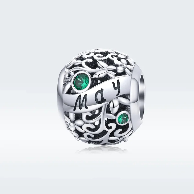 (kép) PANDORA típusú május birthstone charm - SCC1385-5 - Megtekintés 5