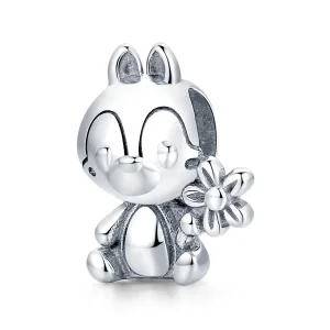 (kép) PANDORA típusú mókusfiú charm - SCC1868