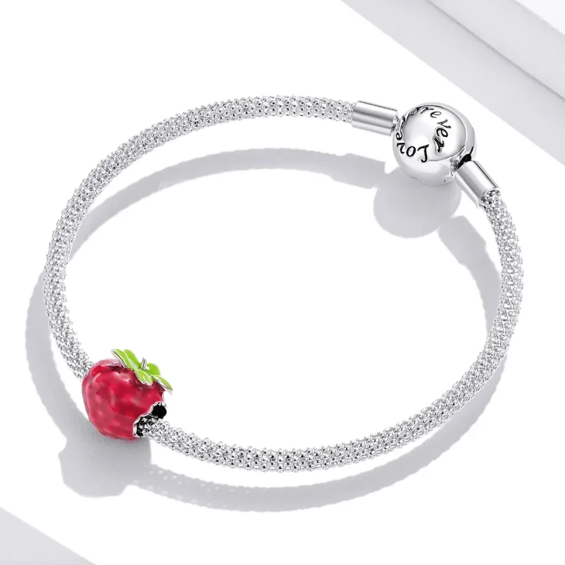 (kép) PANDORA típusú Málna Charm - BSC487 - Megtekintés 3