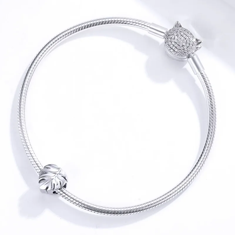 (kép) PANDORA típusú monstera charm - BSC141 - Megtekintés 3