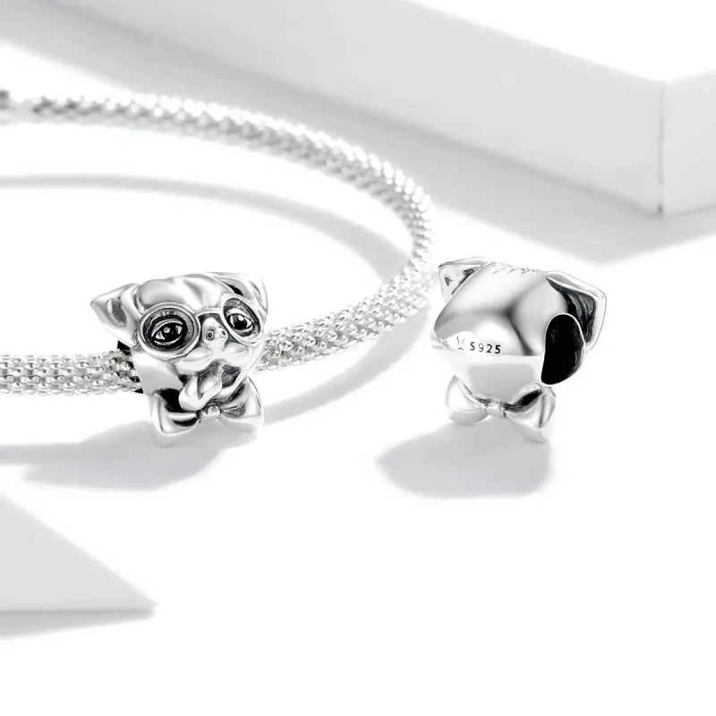 (kép) PANDORA típusú mopsz charm - SCC1626 - Megtekintés 4