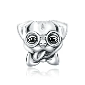 (kép) PANDORA típusú mopsz charm - SCC1626