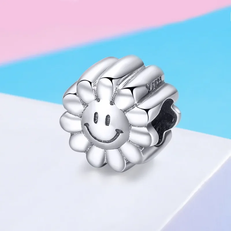 (kép) PANDORA típusú mosolygó nap charm - SCC901 - Megtekintés 2