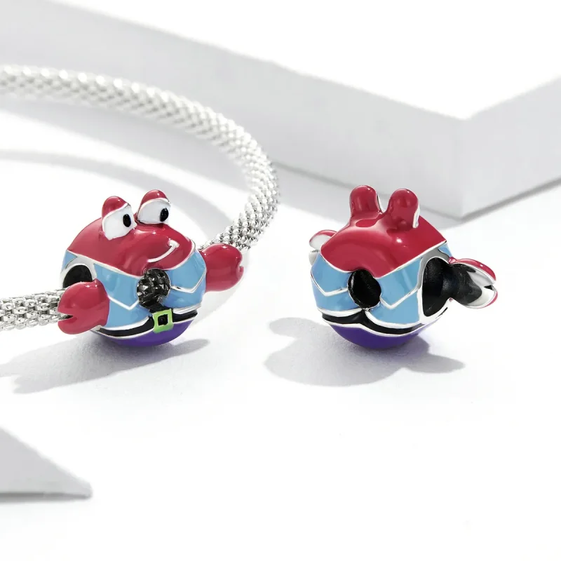 (kép) PANDORA típusú Mr. Rákfánk Charm - SCC2170 - Megtekintés 4