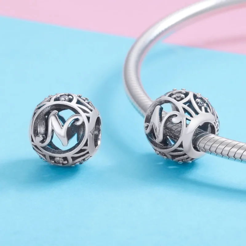 (kép) PANDORA típusú N-betű Charm - SCC738-N - Megtekintés 3