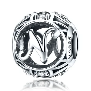 (kép) PANDORA típusú N-betű Charm - SCC738-N