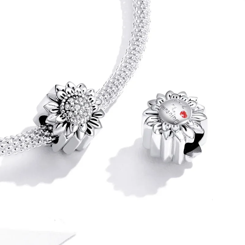 (kép) PANDORA típusú napraforgó charm - SCC1507 - Megtekintés 4