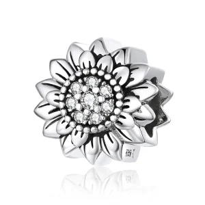 (kép) PANDORA típusú napraforgó charm - SCC1507