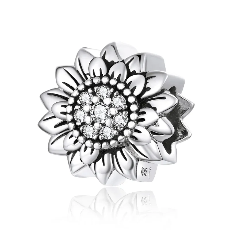 (kép) PANDORA típusú napraforgó charm - SCC1507