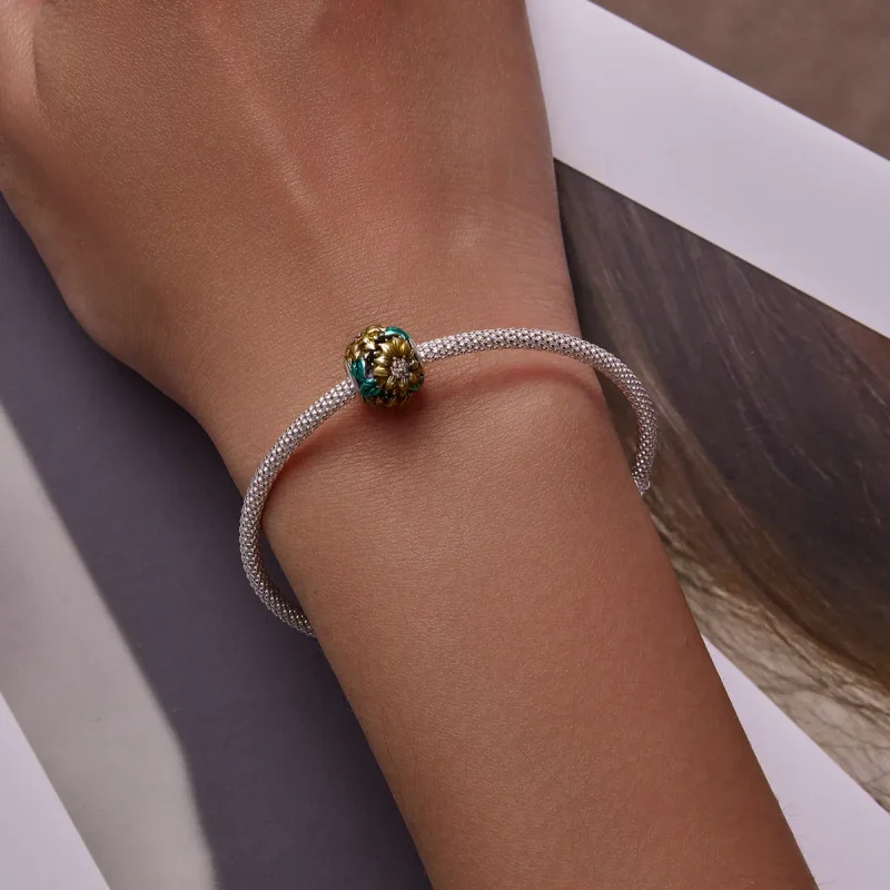 (kép) PANDORA típusú Napraforgó Charm - SCC2209 - Megtekintés 6