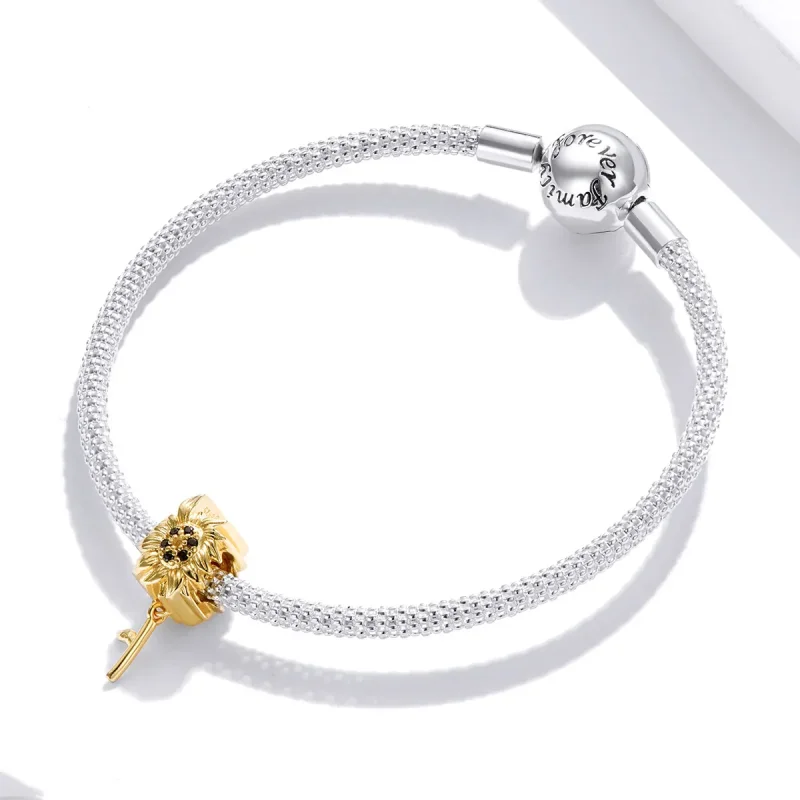 (kép) PANDORA típusú Napvirág Charm - BSC425 - Megtekintés 3
