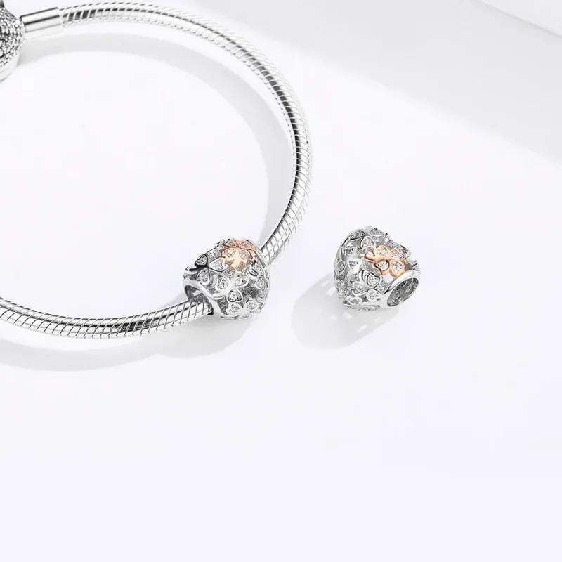 (kép) PANDORA típusú négylevelű lóhere charm - SCC1248 - Megtekintés 4