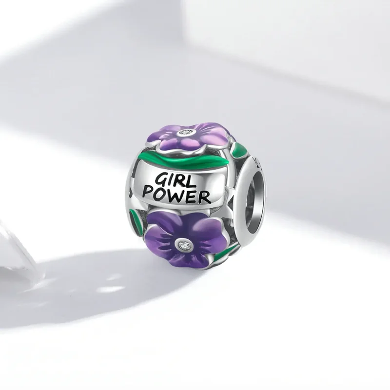 (kép) PANDORA típusú Női erő - Ibolya Charm - SCC2140 - Megtekintés 2