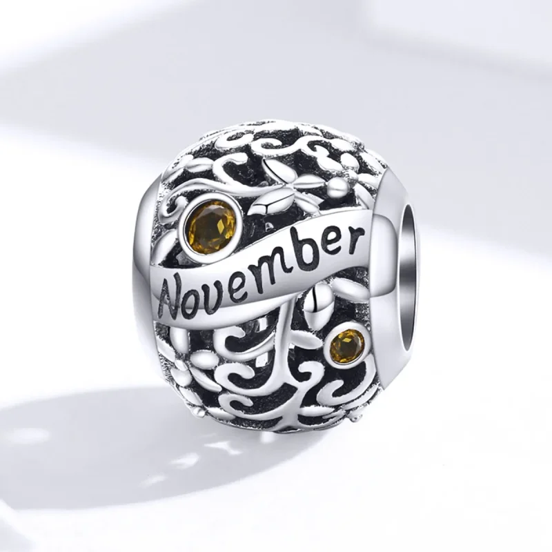 (kép) PANDORA típusú november birthstone charm - SCC1385-11 - Megtekintés 4