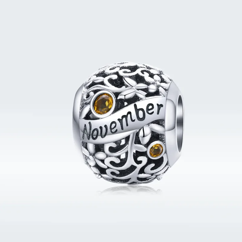 (kép) PANDORA típusú november birthstone charm - SCC1385-11 - Megtekintés 5