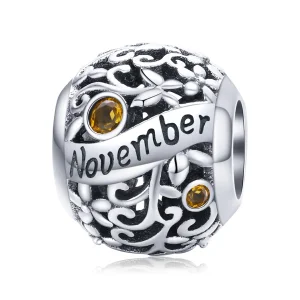(kép) PANDORA típusú november birthstone charm - SCC1385-11