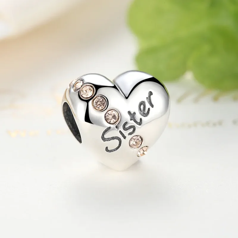 (kép) PANDORA típusú nővér charm - SCC008 - Megtekintés 3