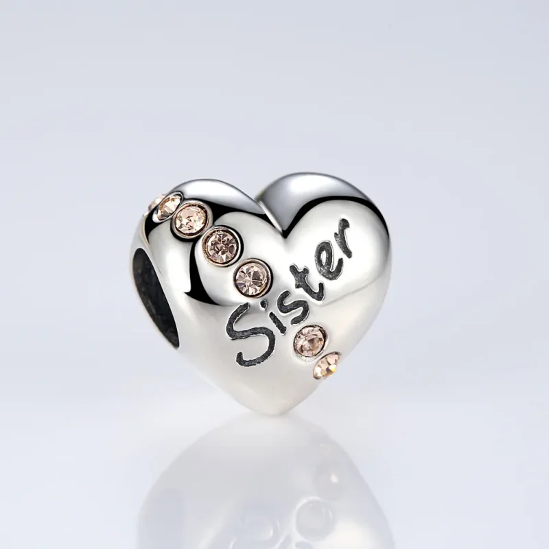 (kép) PANDORA típusú nővér charm - SCC008 - Megtekintés 4