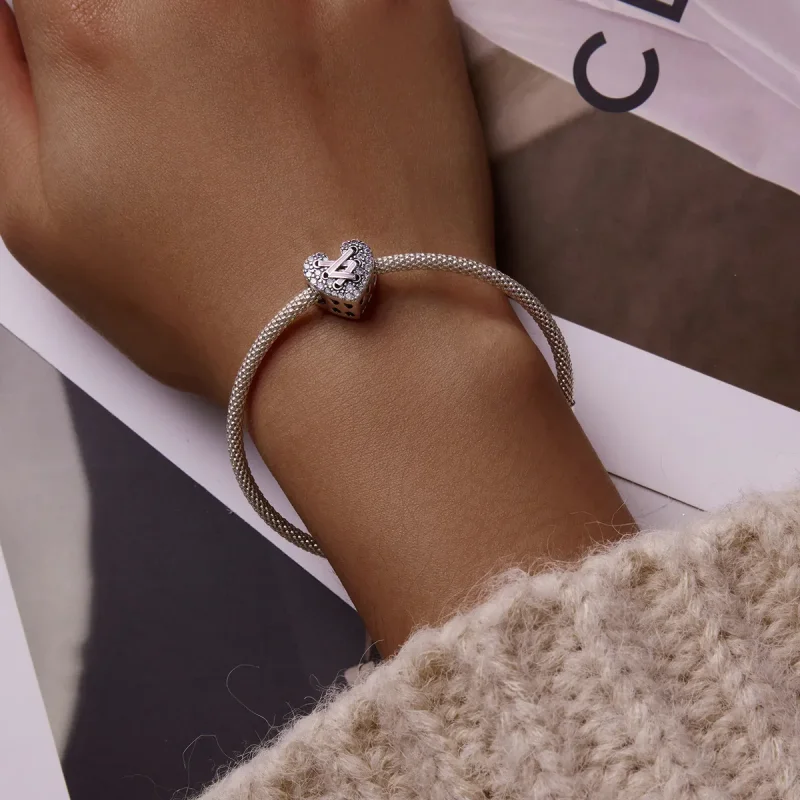 (kép) PANDORA típusú Nyakkendő szerelem Charm - SCC2204 - Megtekintés 6