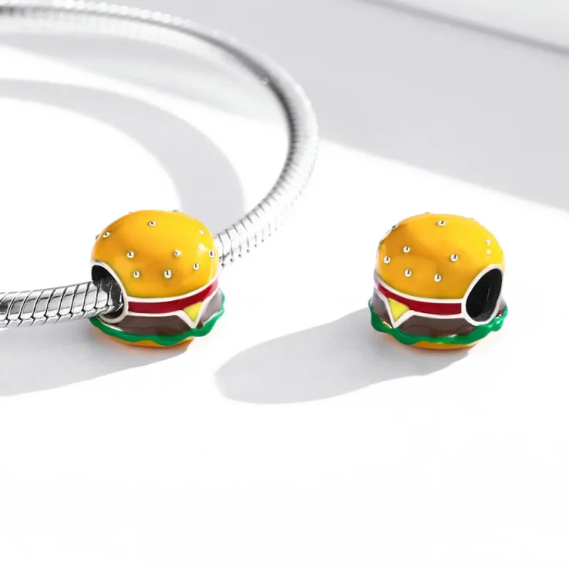 (kép) PANDORA típusú Ínyenc hamburger Charm - SCC2014 - Megtekintés 4