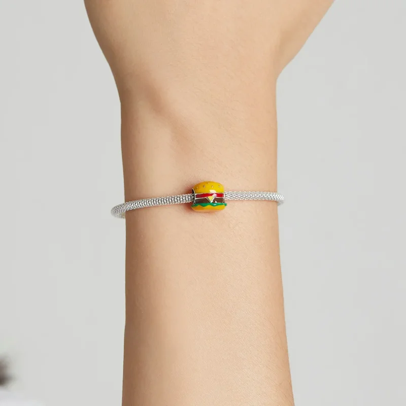 (kép) PANDORA típusú Ínyenc hamburger Charm - SCC2014 - Megtekintés 5