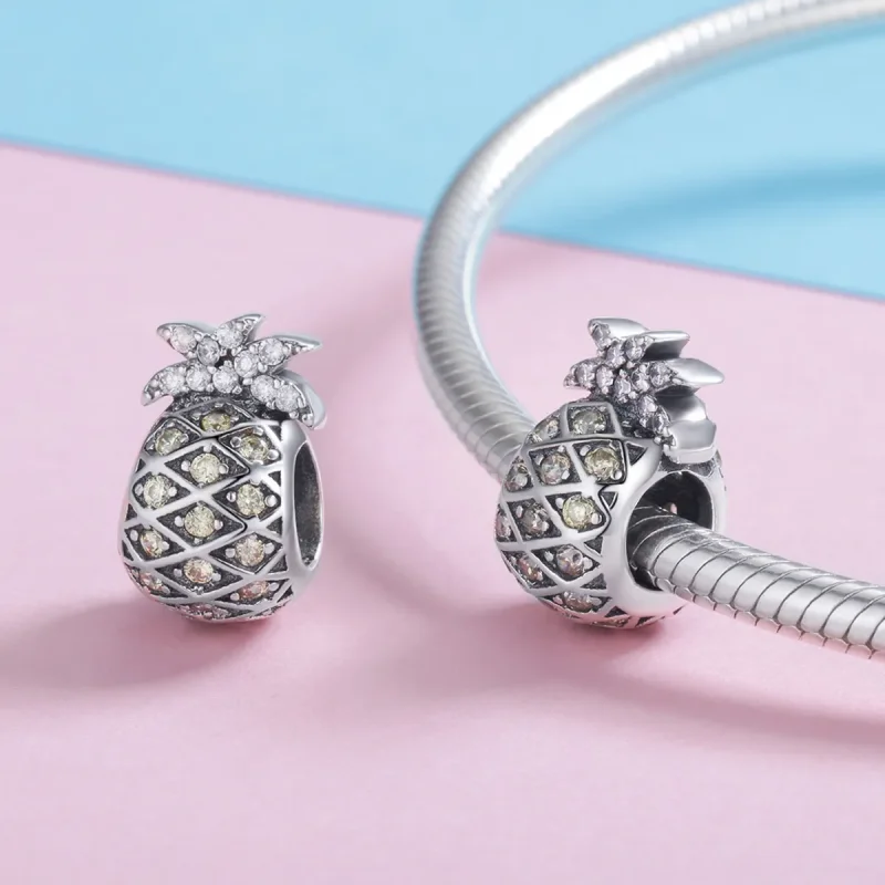 (kép) PANDORA típusú nyári ananász charm - SCC936 - Megtekintés 4