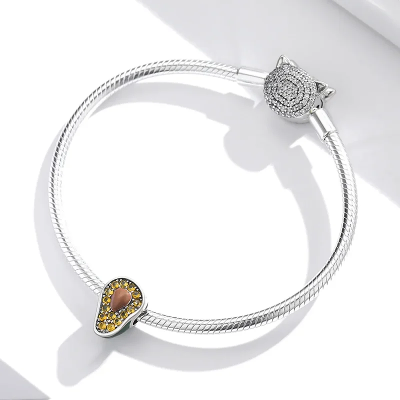 (kép) PANDORA típusú Nyári avokádó Charm - SCC1906 - Megtekintés 3