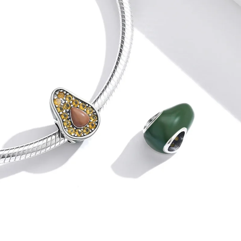 (kép) PANDORA típusú Nyári avokádó Charm - SCC1906 - Megtekintés 4
