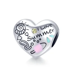 (kép) PANDORA típusú nyári graffiti charm - SCC1529