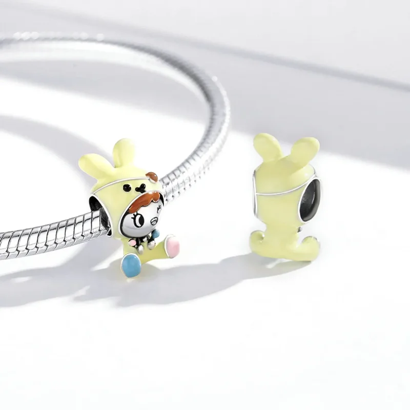 (kép) PANDORA típusú Nyuszi baba Charm - SCC1940 - Megtekintés 3