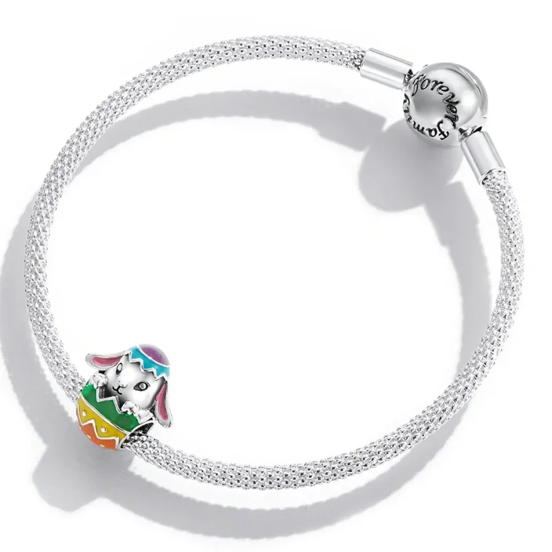 (kép) PANDORA típusú Nyuszi tojás Charm - SCC2117 - Megtekintés 3