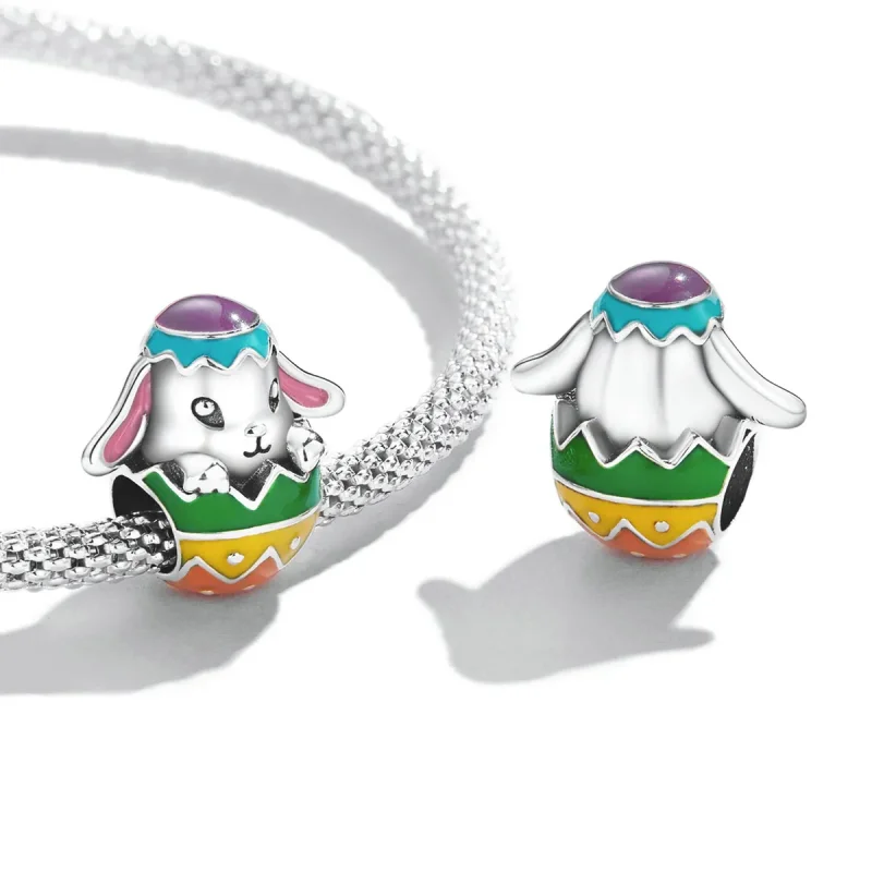 (kép) PANDORA típusú Nyuszi tojás Charm - SCC2117 - Megtekintés 4