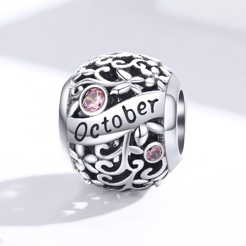 (kép) PANDORA típusú október birthstone charm - SCC1385-10 - Megtekintés 4