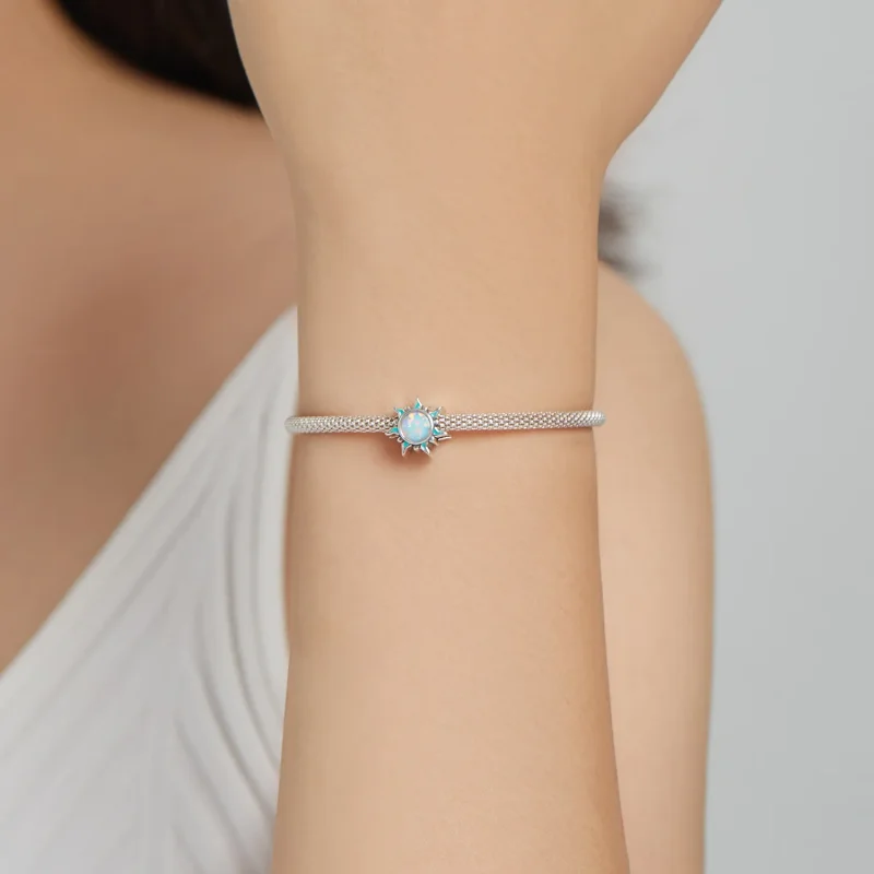 (kép) PANDORA típusú Opál kis nap Charm - BSC509 - Megtekintés 5