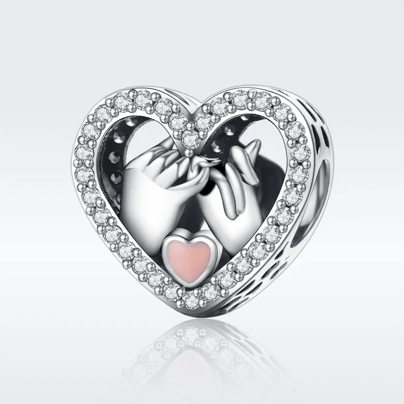 (kép) PANDORA típusú our pinky promise forever charm - SCC167 - Megtekintés 3