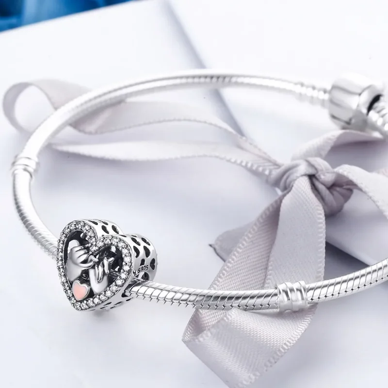 (kép) PANDORA típusú our pinky promise forever charm - SCC167 - Megtekintés 4