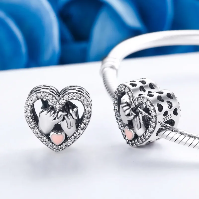 (kép) PANDORA típusú our pinky promise forever charm - SCC167 - Megtekintés 5